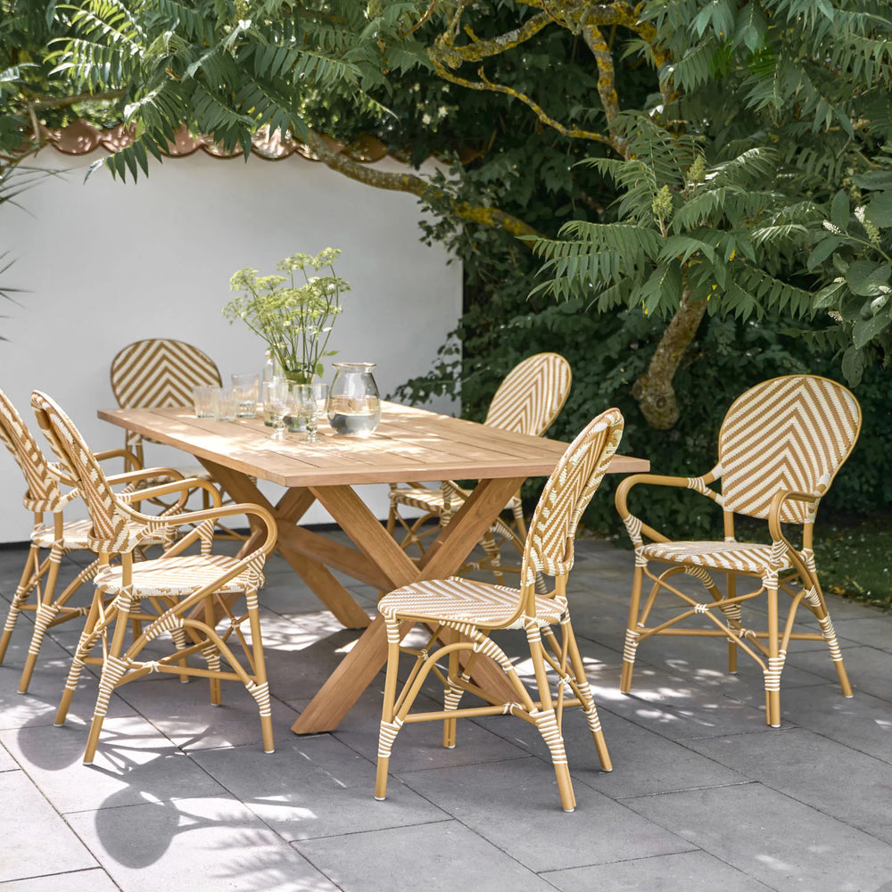 Alu Affaire Isabell Chevron Outdoor Dining Armchair