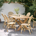 Alu Affaire Isabell Chevron Outdoor Dining Side Chair