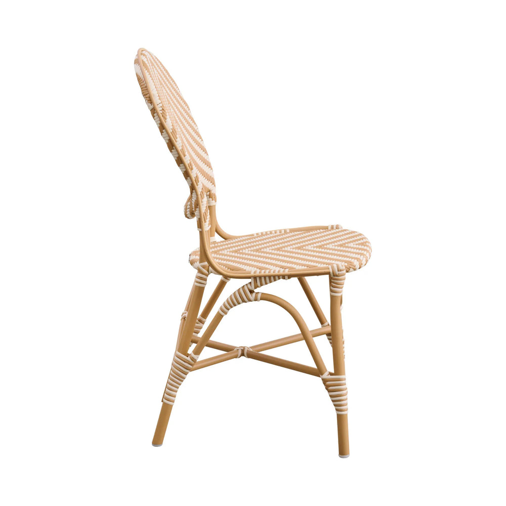 Alu Affaire Isabell Chevron Outdoor Dining Side Chair
