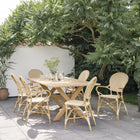 Alu Affaire Isabell Chevron Outdoor Dining Side Chair