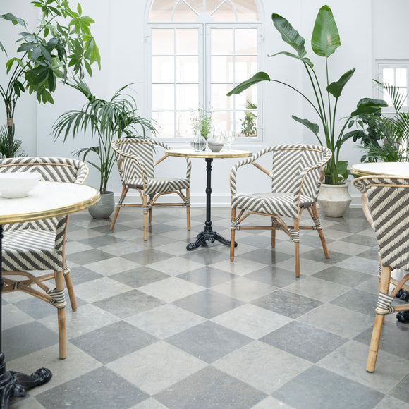 Alu Affaire Madeleine Chevron Dining Armchair