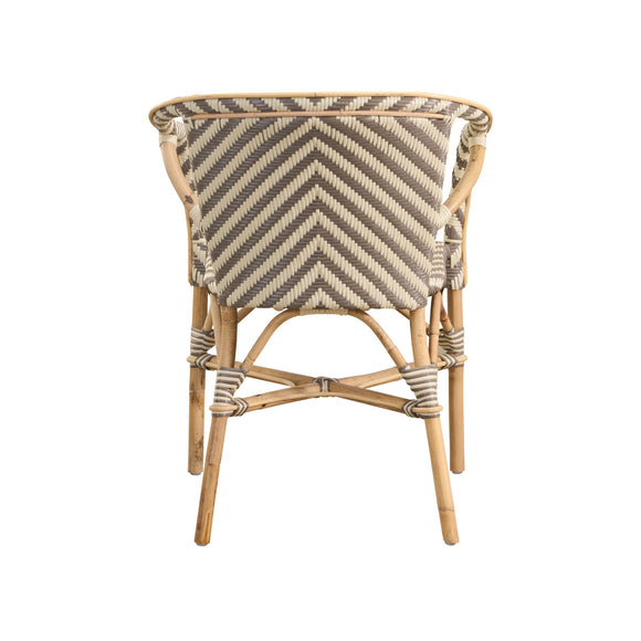 Alu Affaire Madeleine Chevron Dining Armchair