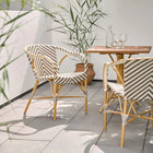 Alu Affaire Madeleine Chevron Outdoor Dining Armchair
