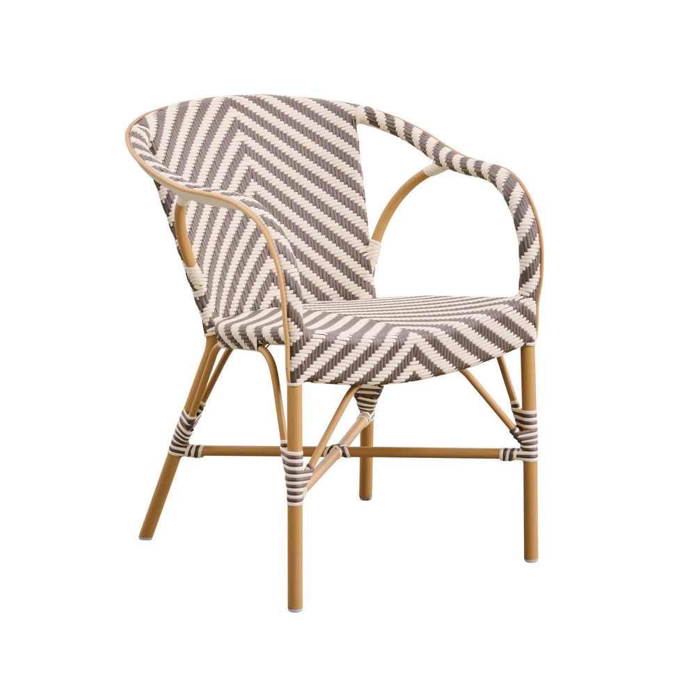 Alu Affaire Madeleine Chevron Outdoor Dining Armchair