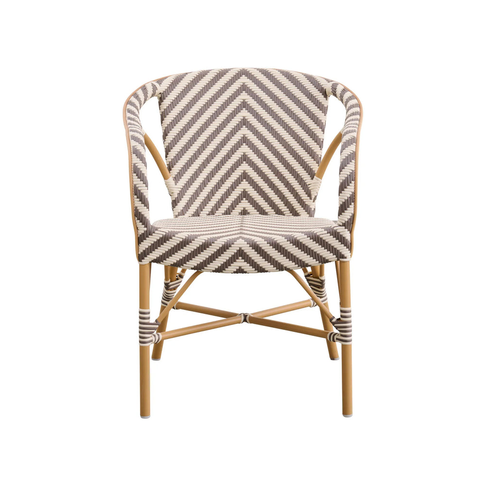 Alu Affaire Madeleine Chevron Outdoor Dining Armchair