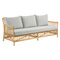 Caroline 3-Seater Sofa  option Sunbrella Sailcloth Seagull