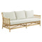 Caroline 3-Seater Sofa  option Tempotest White Canvas