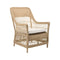 Dawn Outdoor Lounge Chair  option Natural / Snow White
