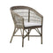 Emma Outdoor Dining Chair  option Antique / Tempotest White Canvas