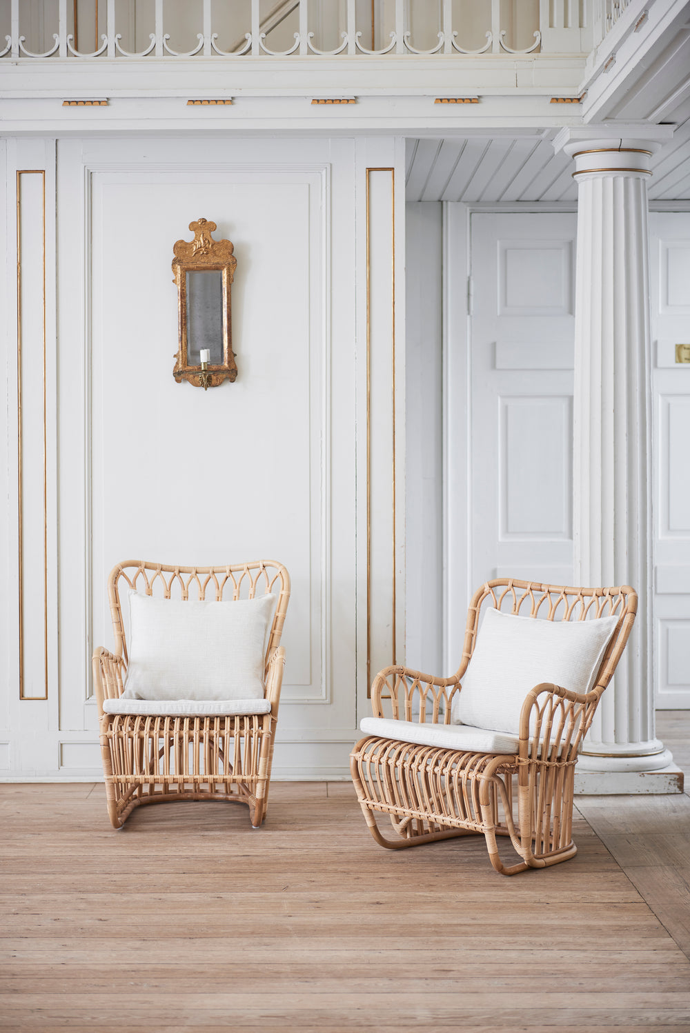 Kindt Larsen Tulip Rattan Chair
