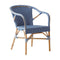 Madeleine Armchair  option Navy with White Dots