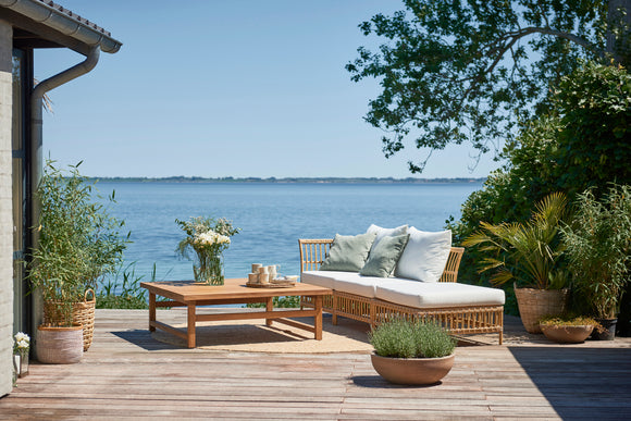Maggie Outdoor Ottoman/Pouf