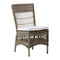 Marie Outdoor Side Chair  option Antique / Snow White