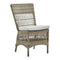 Marie Outdoor Side Chair  option Antique / Sunbrella Sailcloth Seagull