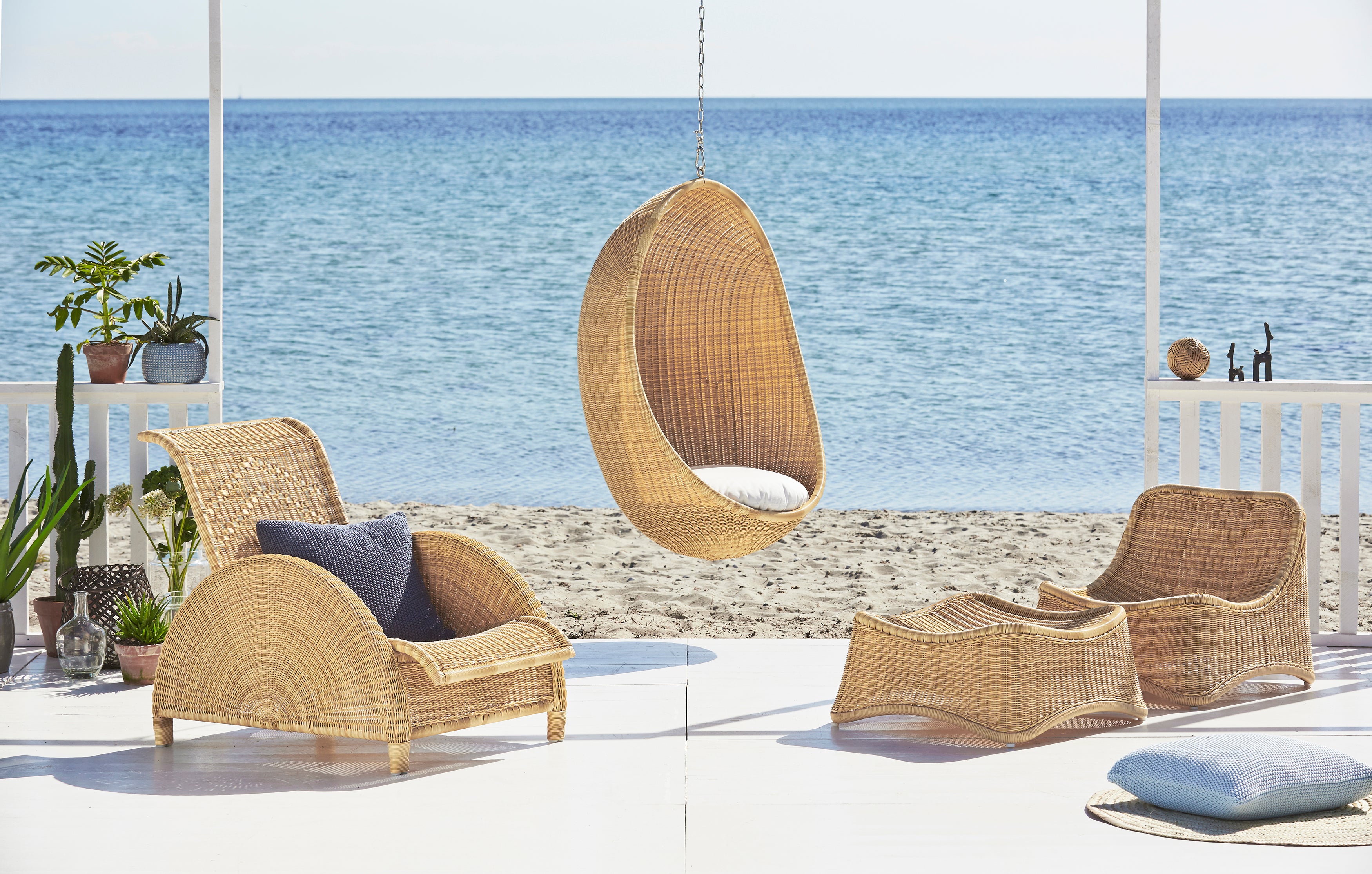 Sika Design Nanna Ditzel Outdoor Hanging Egg Chair - 2Modern