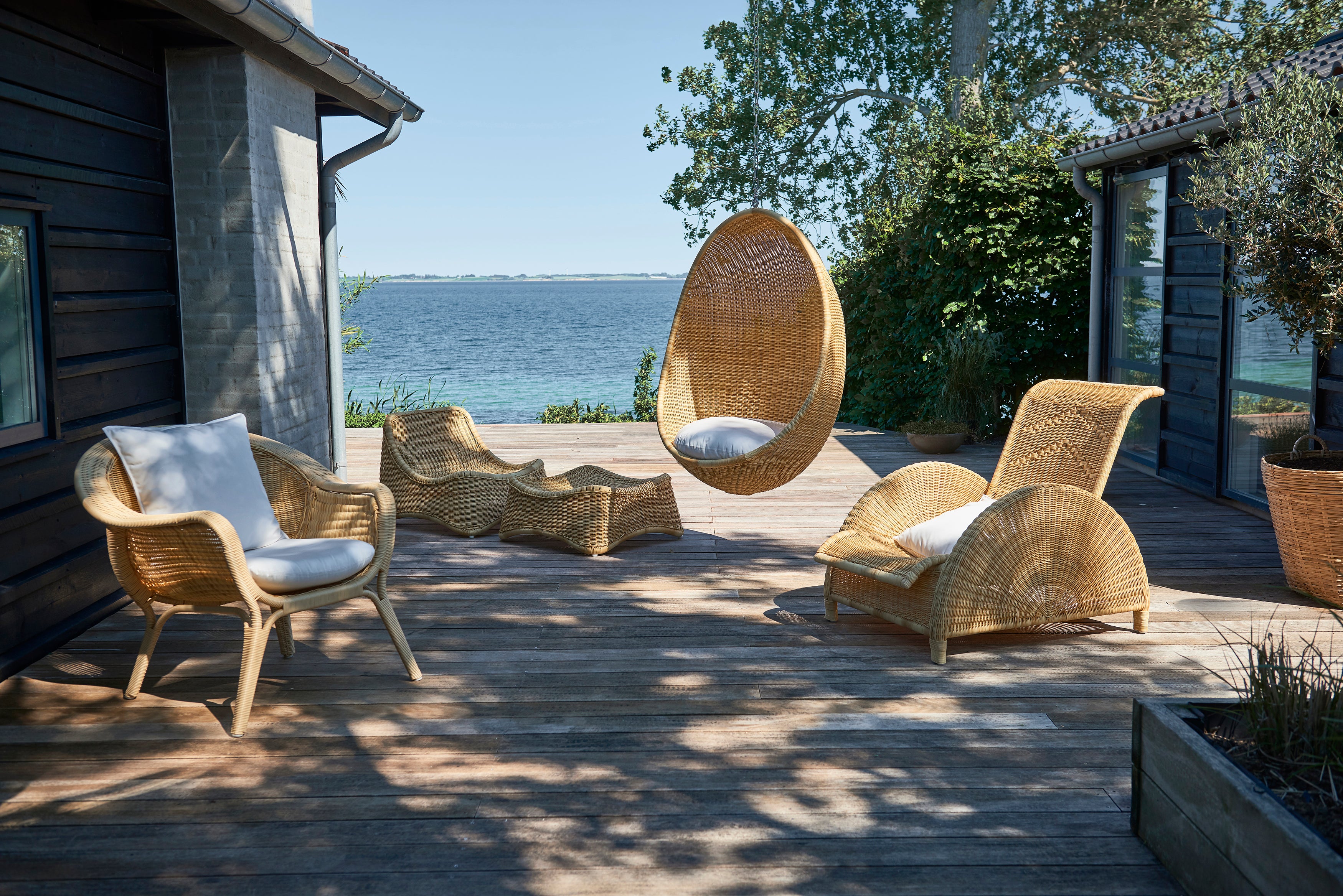 Sika Design Nanna Ditzel Outdoor Hanging Egg Chair - 2Modern