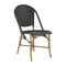 Sofie Outdoor Side Chair  option Almond / Black with White Dots