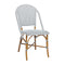 Sofie Outdoor Side Chair  option Almond / White with Cappuccino Dots