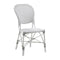 Isabell Outdoor Side Chair  option White Frame / White with Cappuccino Dots