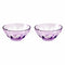 Acqua Rialto Glass Bowl (Set of 2)  option Amethyst