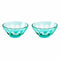 Acqua Rialto Glass Bowl (Set of 2)  option Menthe