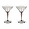 Acqua Rialto Martini Glass (Set of 2)  option Smoke