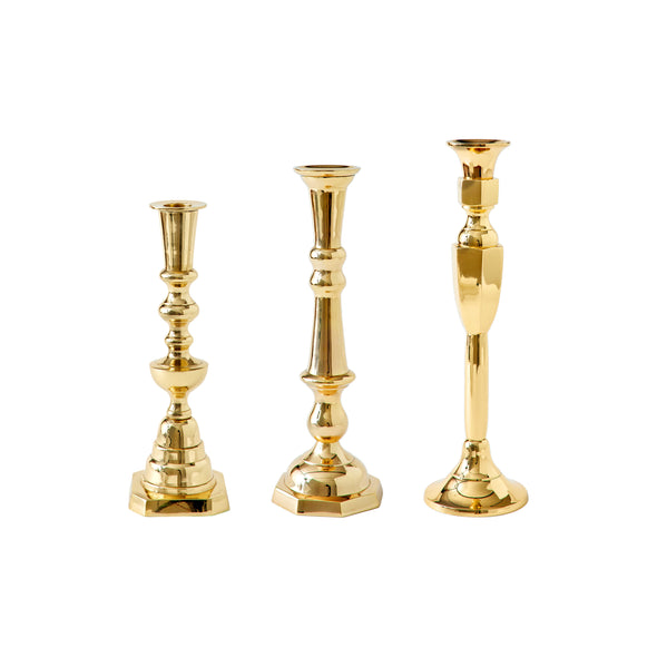 Georgian Brass Candlesticks