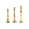 Georgian Brass Candlesticks  option Set of 3: No. 1 and No. 2 and No. 4