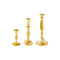 Georgian Brass Candlesticks  option Set of 3: No. 3 and No. 5 and No. 6