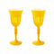 Milk Rialto Wine Glass (Set of 2)  option Saffron