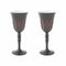 Milk Rialto Wine Glass (Set of 2)  option Warm Gray