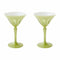 Rialto Martini Glass (Set of 2)  option Pale Sage