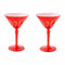 Rialto Martini Glass (Set of 2)  option Poppy