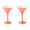Rialto Martini Glass (Set of 2)  option Salmon