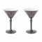 Rialto Martini Glass (Set of 2)  option Warm Gray