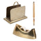 Solid Brass Desk Set  option Desk Set Only