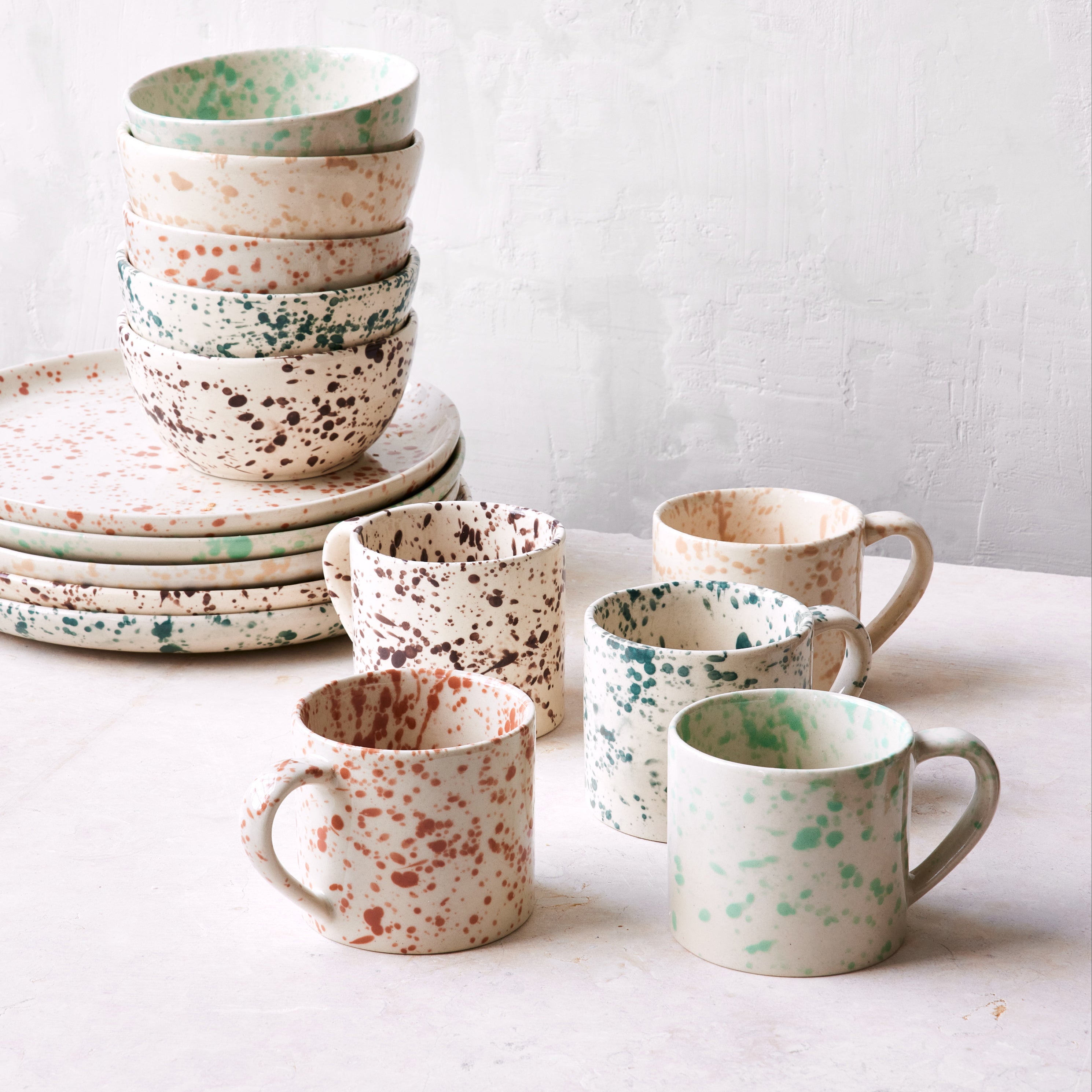 食器 wowmT Sir Madam Splatterware Mug (Set of 4) - 2Modern