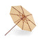 Messina Round Umbrella  option Golden Yellow Stripes