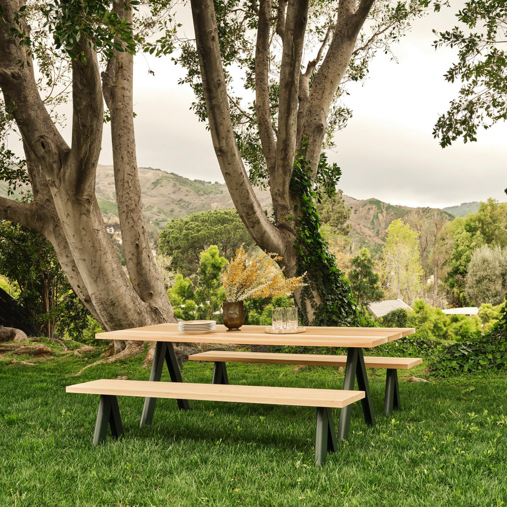 Overlap Rectangle Outdoor Dining Table