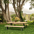 Overlap Rectangle Outdoor Dining Table
