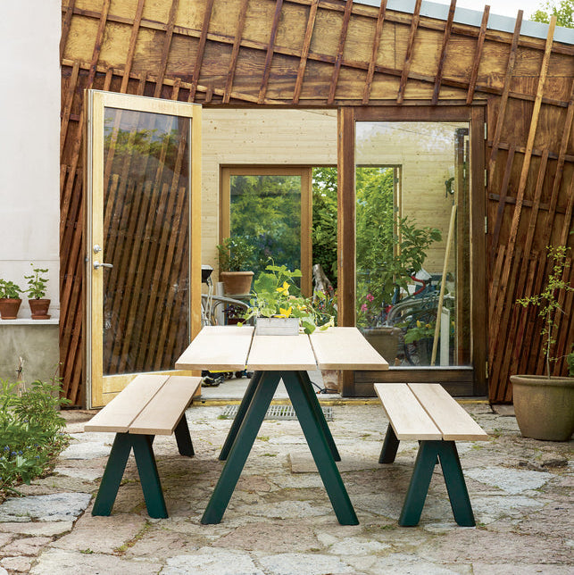 Overlap Rectangle Outdoor Dining Table