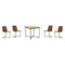 Grinda Dining Set for 4  option Table with 4 Chairs