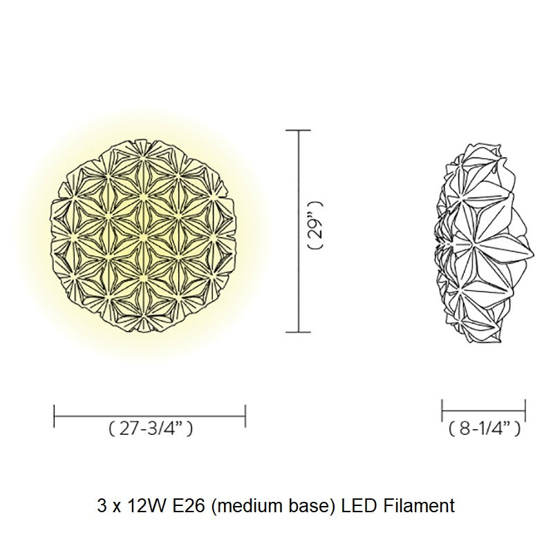 C'est La Vie Ceiling/Wall Light