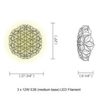 C'est La Vie Ceiling/Wall Light