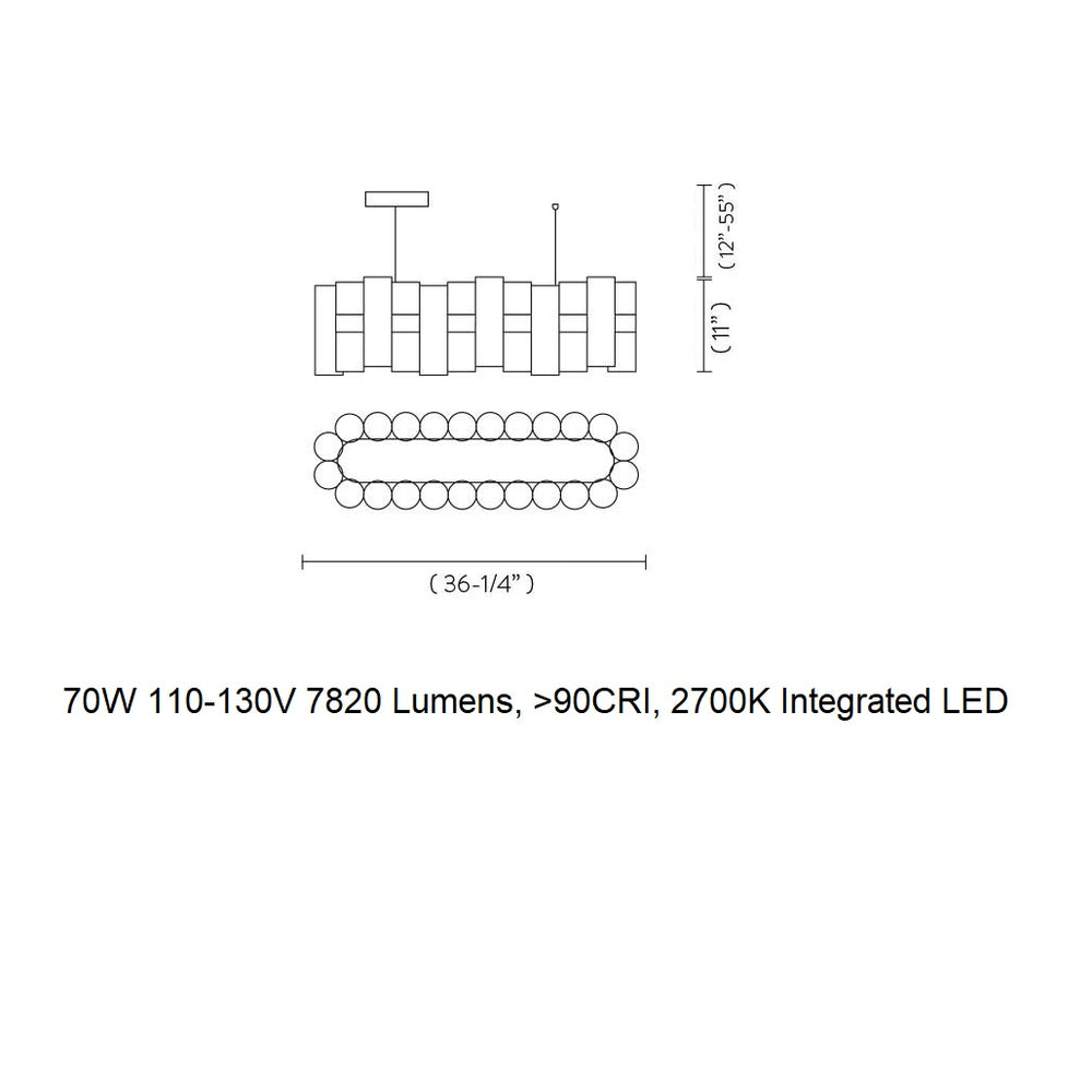 La Lollo Linear LED Pendant Light