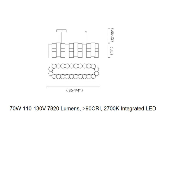 La Lollo Linear LED Pendant Light