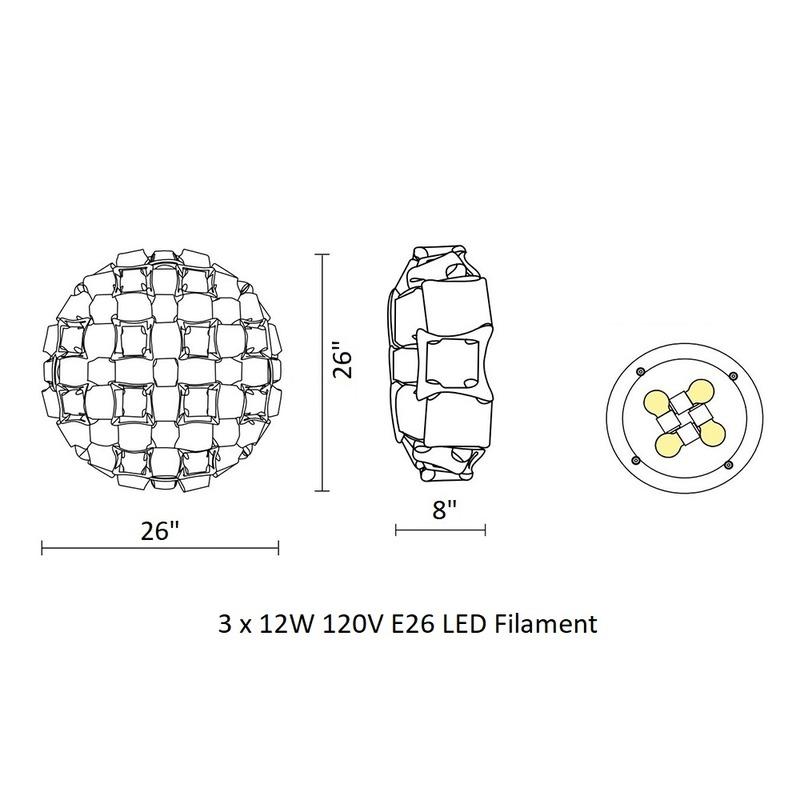 Mida Wall / Ceiling Light