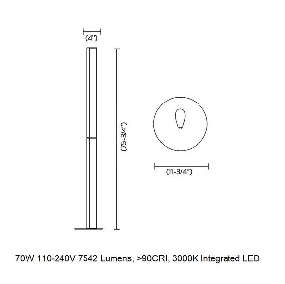 Modula Linear LED Floor Lamp