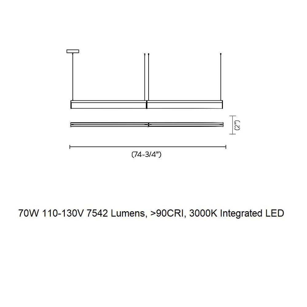 Modula Linear LED Pendant Light