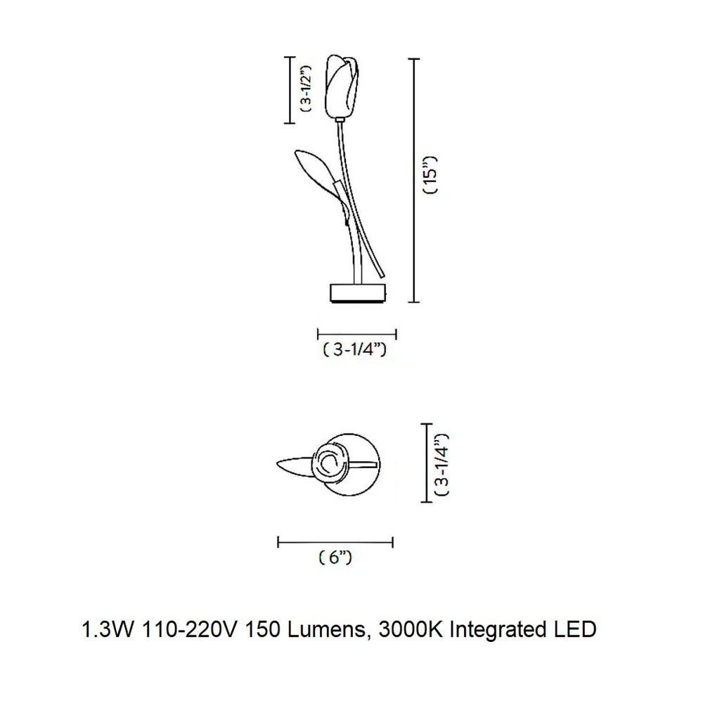 Tulip Portable LED Table Lamp